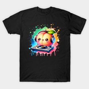 Cute Kawaii Peach Dj T-Shirt